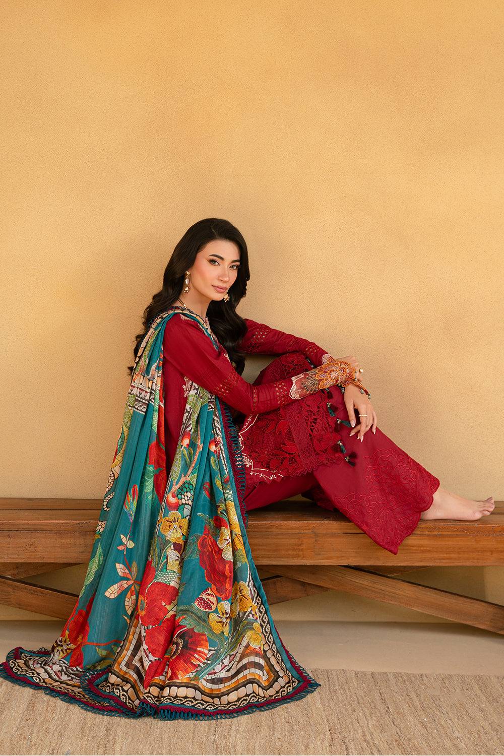 Saira Rizwan | Luxury Lawn 25 | MANON-SRL25-02 by Maria Faisal - Registered Vendor of : Saira Rizwan - type : Ladies Clothes - 100% original wedding dresses