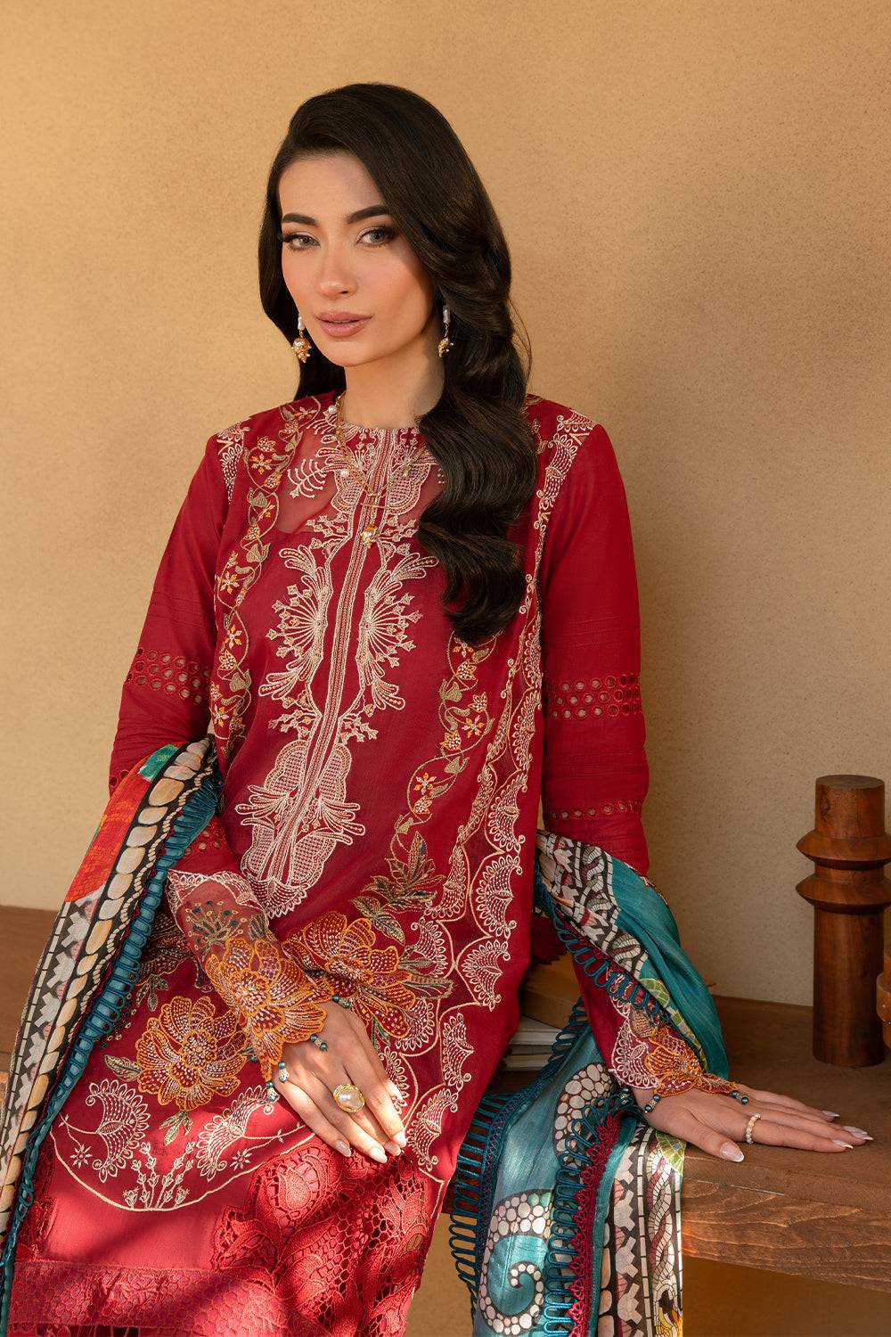 Saira Rizwan | Luxury Lawn 25 | MANON-SRL25-02 by Maria Faisal - Registered Vendor of : Saira Rizwan - type : Ladies Clothes - 100% original wedding dresses
