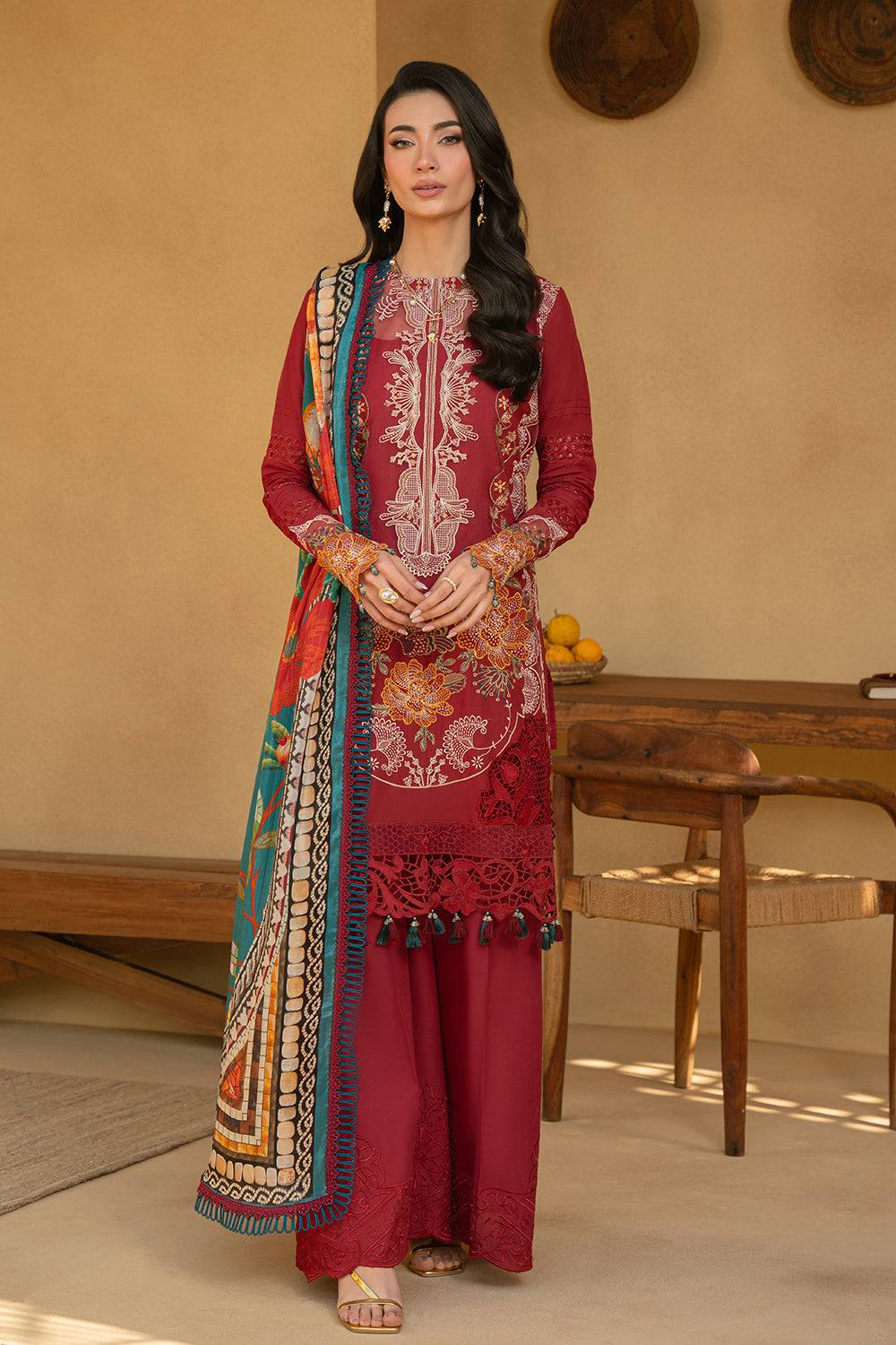 Saira Rizwan | Luxury Lawn 25 | MANON-SRL25-02 by Maria Faisal - Registered Vendor of : Saira Rizwan - type : Ladies Clothes - 100% original wedding dresses