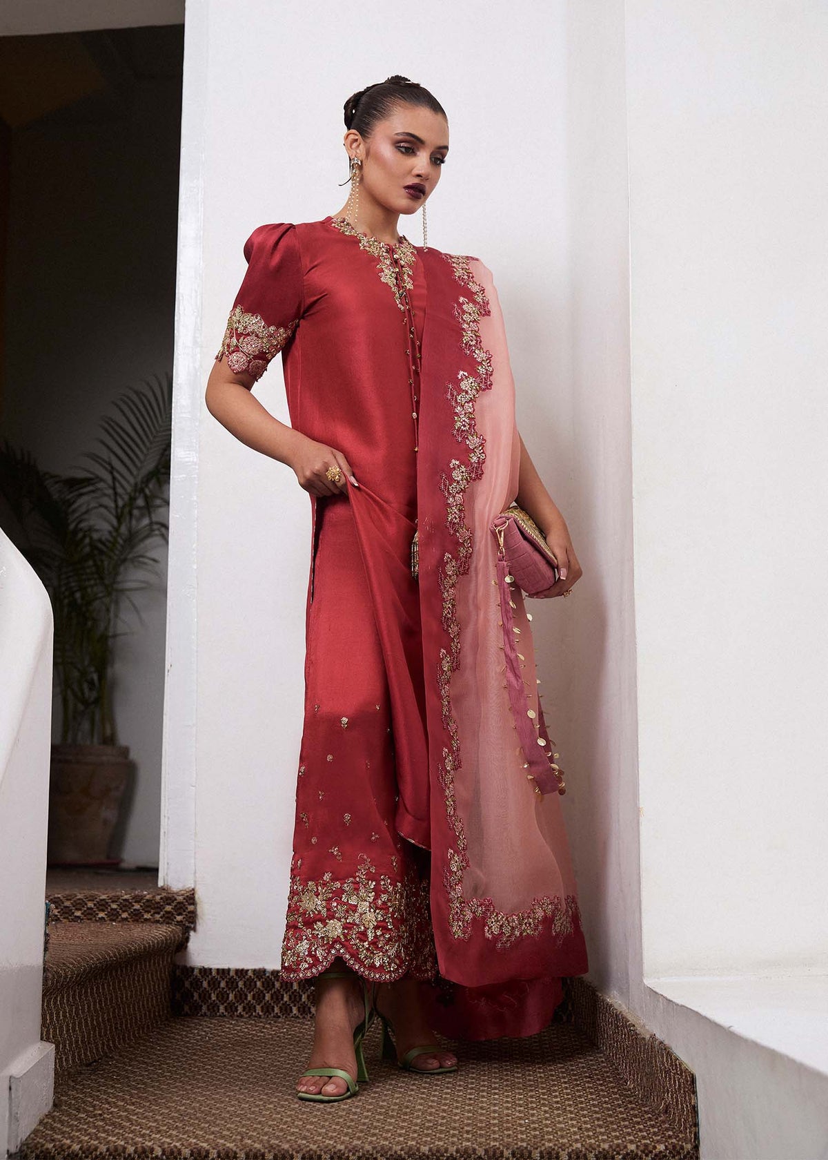 Hussain Rehar | SS Luxury Pret 25 | Tram by Maria Faisal - Registered Vendor of : Hussain Rehar - type : Ladies Clothes - 100% original wedding dresses