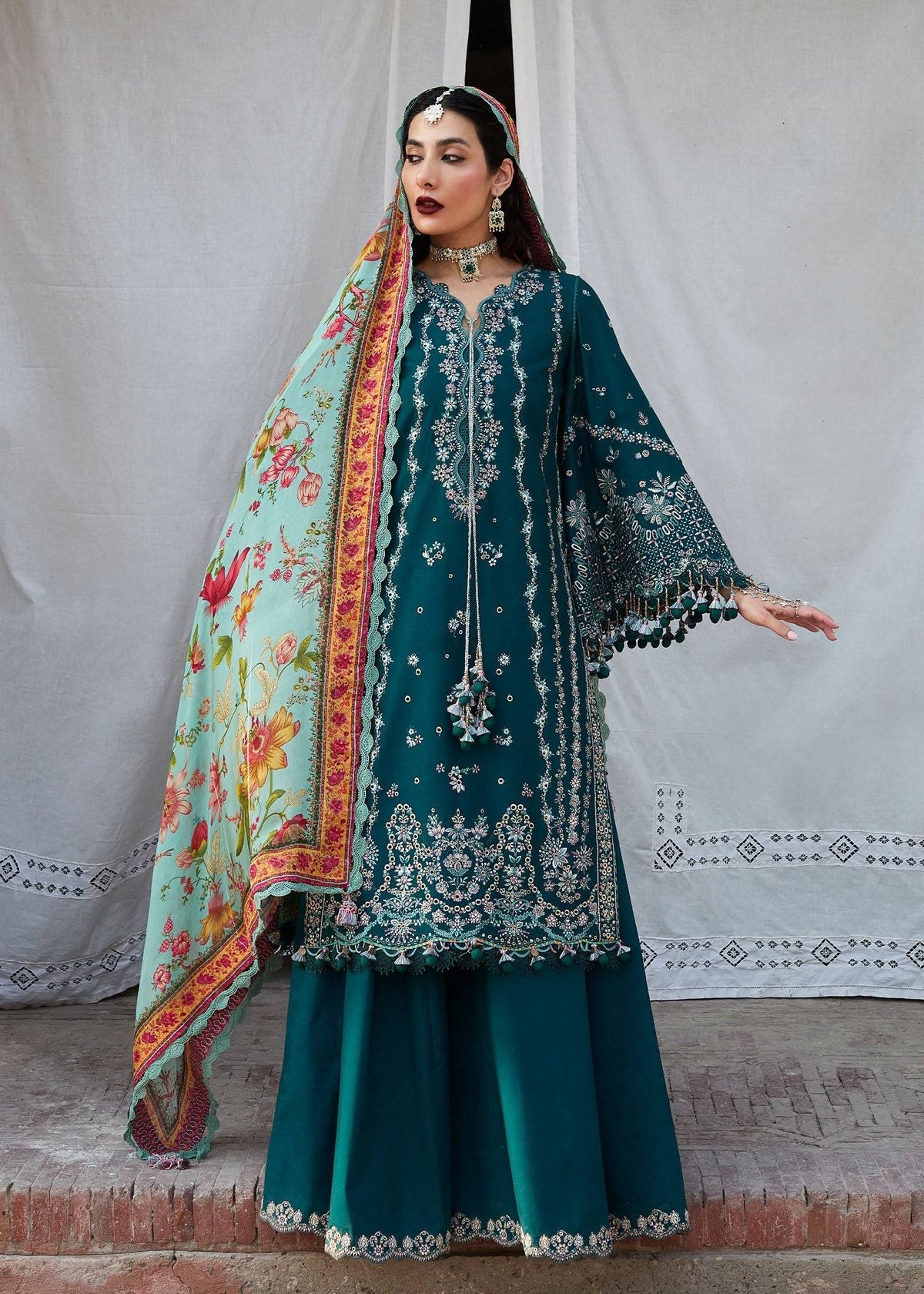 Hussain Rehar | Nirmal SS 25 | Saher by Maria Faisal - Registered Vendor of : Hussain Rehar - type : Ladies Clothes - 100% original wedding dresses