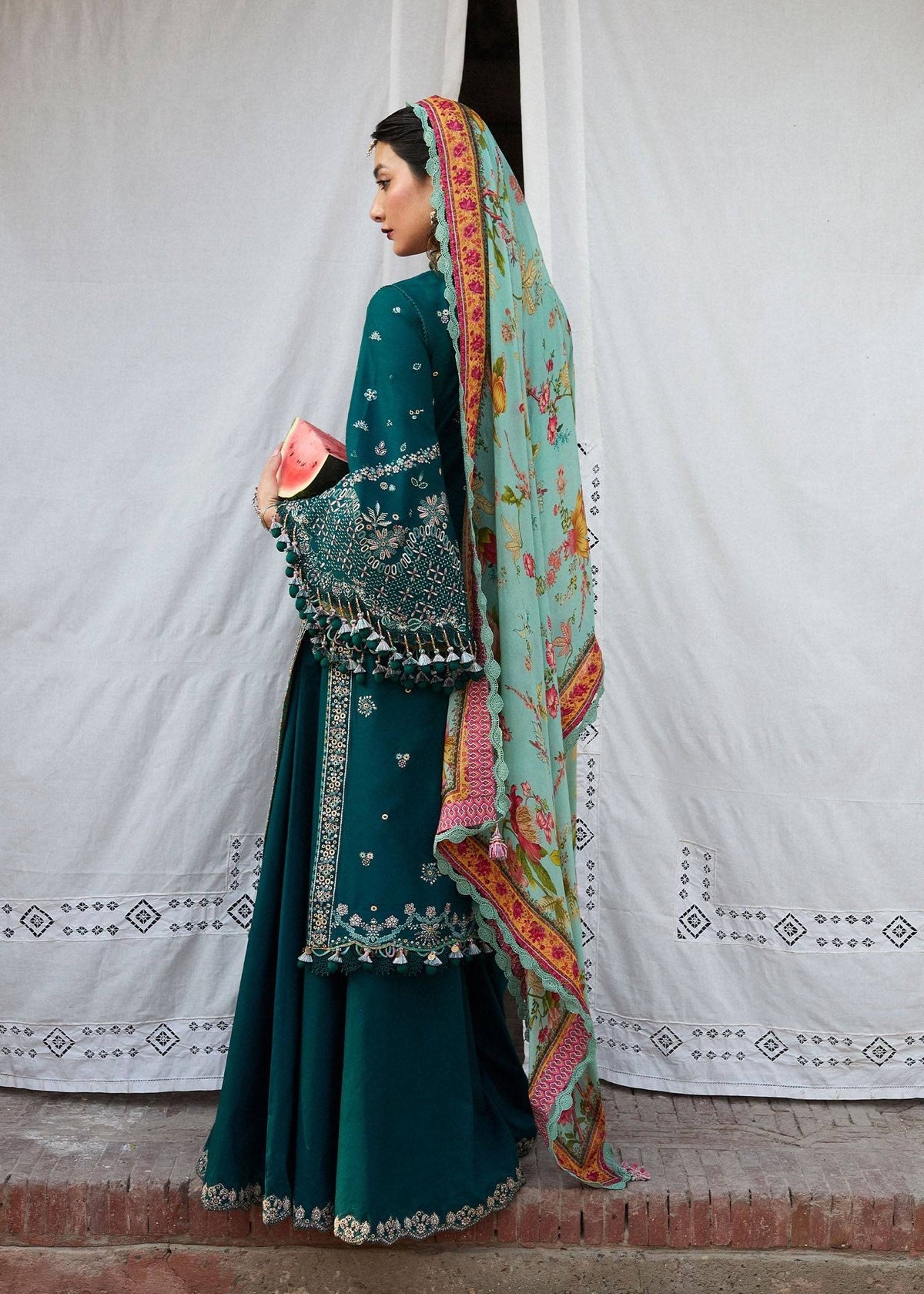 Hussain Rehar | Nirmal SS 25 | Saher by Maria Faisal - Registered Vendor of : Hussain Rehar - type : Ladies Clothes - 100% original wedding dresses