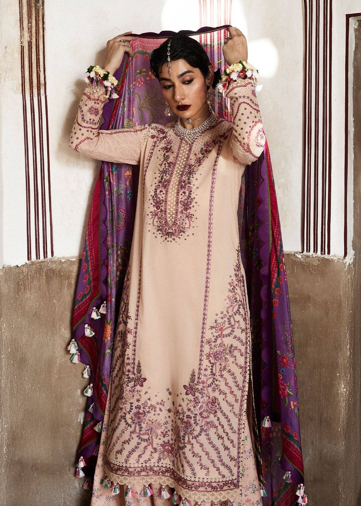 Hussain Rehar | Nirmal SS 25 | Lehr by Maria Faisal - Registered Vendor of : Hussain Rehar - type : Ladies Clothes - 100% original wedding dresses