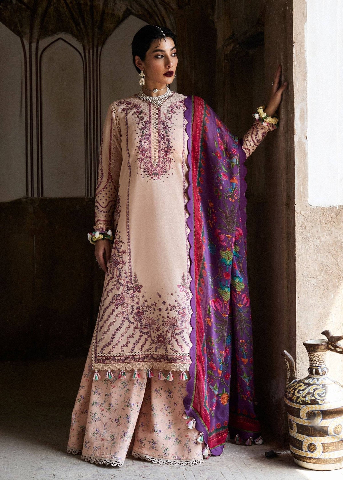 Hussain Rehar | Nirmal SS 25 | Lehr by Maria Faisal - Registered Vendor of : Hussain Rehar - type : Ladies Clothes - 100% original wedding dresses