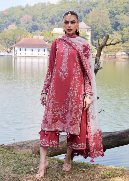 Hussain Rehar | Luxury Lawn 25 | Flare by Maria Faisal - Registered Vendor of : Hussain Rehar - type : Ladies Clothes - 100% original wedding dresses