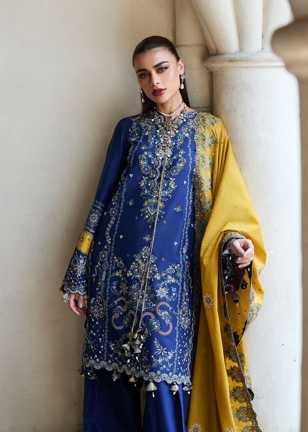 Hussain Rehar | Luxury Lawn 25 | Riviera by Maria Faisal - Registered Vendor of : Hussain Rehar - type : Ladies Clothes - 100% original wedding dresses