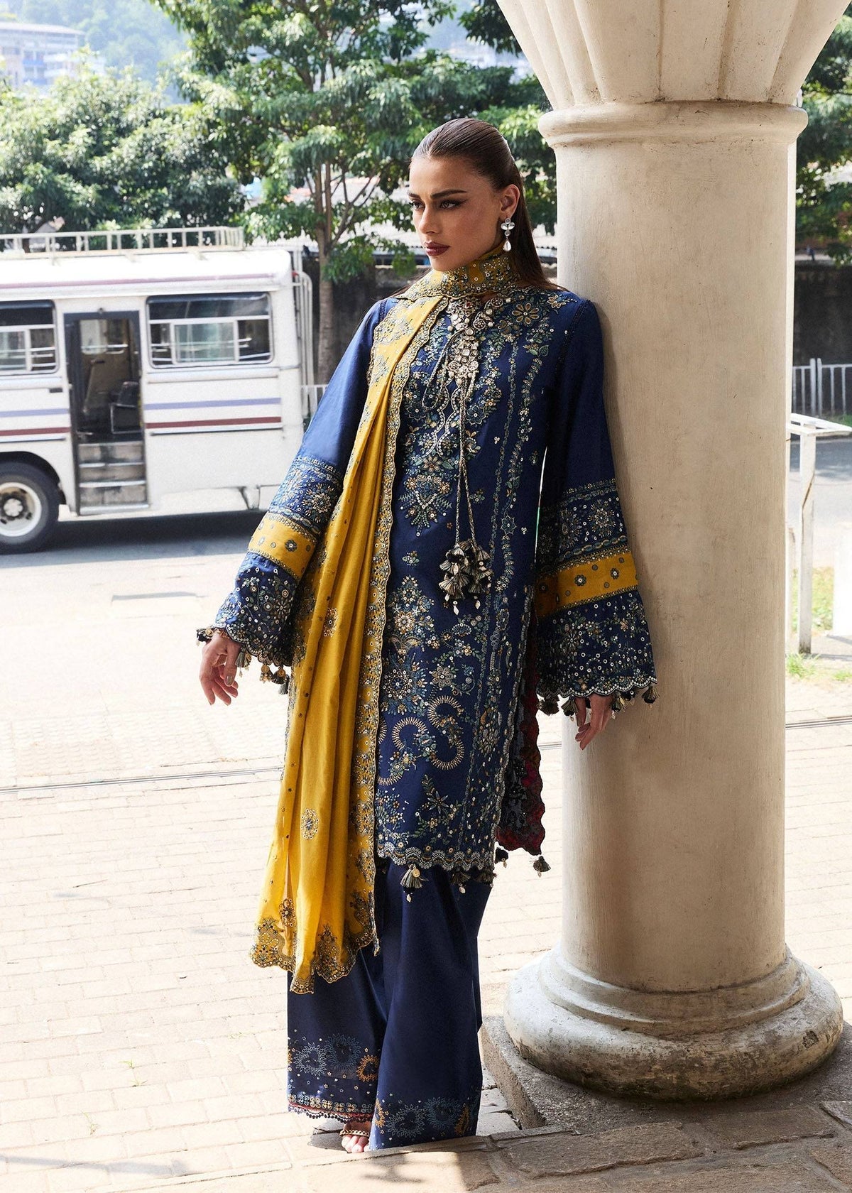 Hussain Rehar | Luxury Lawn 25 | Riviera by Maria Faisal - Registered Vendor of : Hussain Rehar - type : Ladies Clothes - 100% original wedding dresses