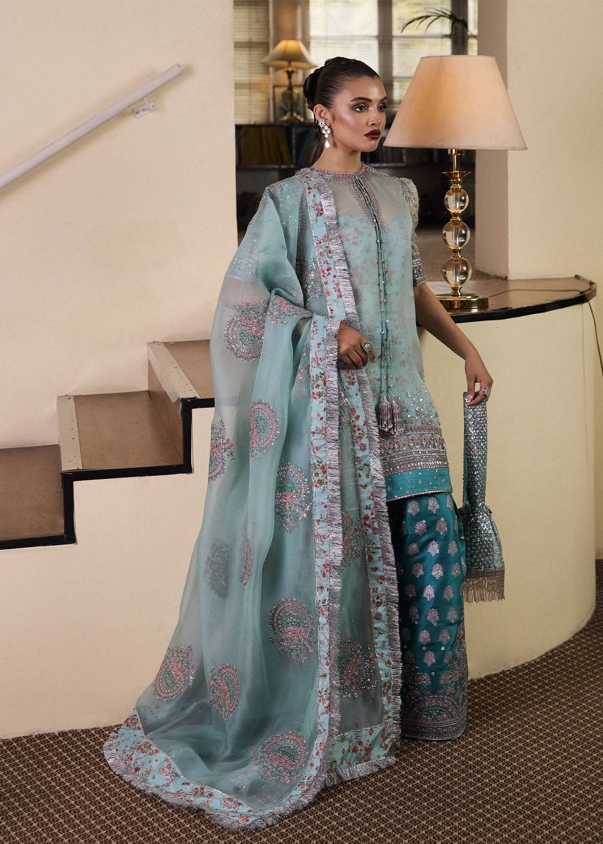 Hussain Rehar | SS Luxury Pret 25 | Artes by Maria Faisal - Registered Vendor of : Hussain Rehar - type : Ladies Clothes - 100% original wedding dresses