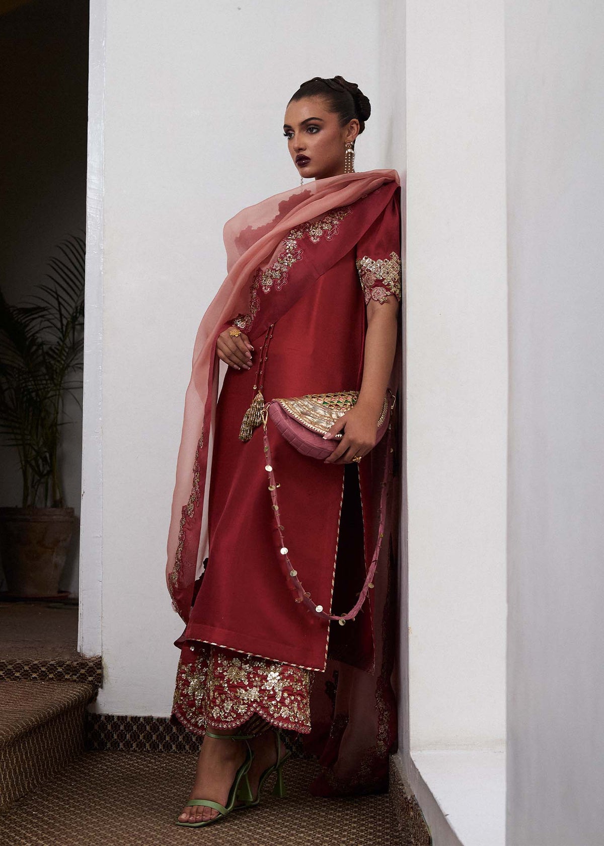 Hussain Rehar | SS Luxury Pret 25 | Tram by Maria Faisal - Registered Vendor of : Hussain Rehar - type : Ladies Clothes - 100% original wedding dresses