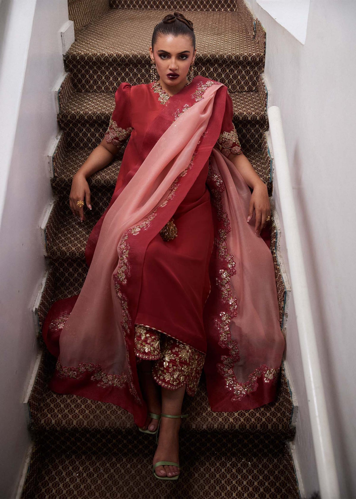 Hussain Rehar | SS Luxury Pret 25 | Tram by Maria Faisal - Registered Vendor of : Hussain Rehar - type : Ladies Clothes - 100% original wedding dresses