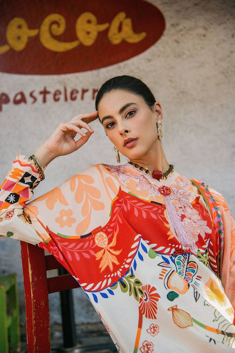 Mushq | La Dolce Hemline Prints 25 | Mulberry Tree by Maria Faisal - Registered Vendor of : Mushq - type : Ladies Clothes - 100% original wedding dresses