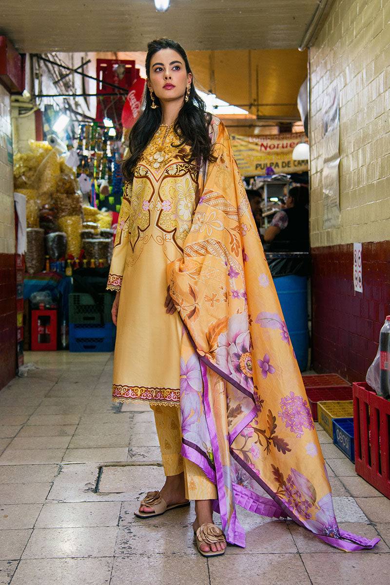 Mushq | La Dolce Hemline Prints 25 | Blossing Almond by Maria Faisal - Registered Vendor of : Mushq - type : Ladies Clothes - 100% original wedding dresses