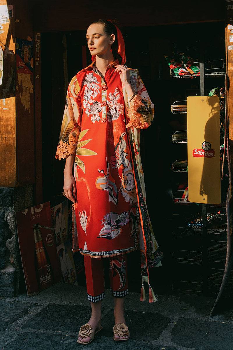 Mushq | La Dolce Hemline Prints 25 | Ride Vineyard by Maria Faisal - Registered Vendor of : Mushq - type : Ladies Clothes - 100% original wedding dresses