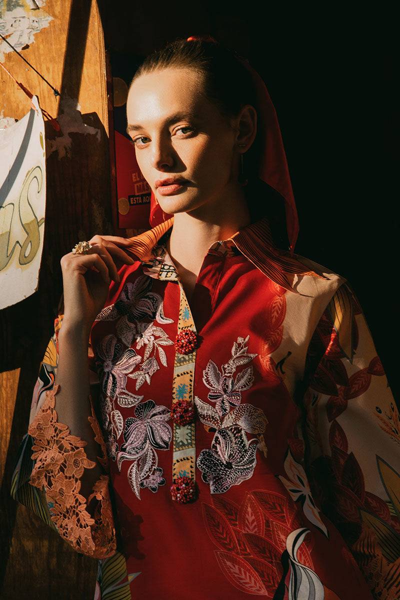 Mushq | La Dolce Hemline Prints 25 | Ride Vineyard by Maria Faisal - Registered Vendor of : Mushq - type : Ladies Clothes - 100% original wedding dresses