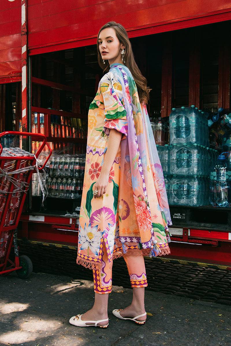 Mushq | La Dolce Hemline Prints 25 | Angels Song by Maria Faisal - Registered Vendor of : Mushq - type : Ladies Clothes - 100% original wedding dresses
