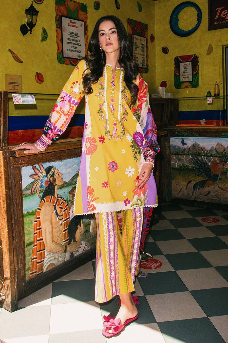 Mushq | La Dolce Hemline Prints 25 | The Dream by Maria Faisal - Registered Vendor of : Mushq - type : Ladies Clothes - 100% original wedding dresses
