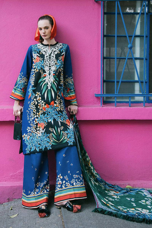 Mushq | La Dolce Hemline Prints 25 | Life of Irises by Maria Faisal - Registered Vendor of : Mushq - type : Ladies Clothes - 100% original wedding dresses