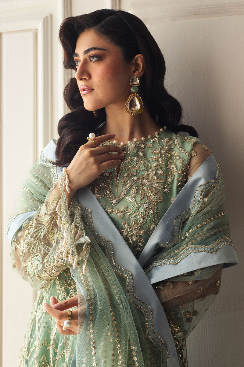 Mushq | Hemline Aura Debut Wedding Formals | PISTACHIO - Wedding Dress - Maria Faisal