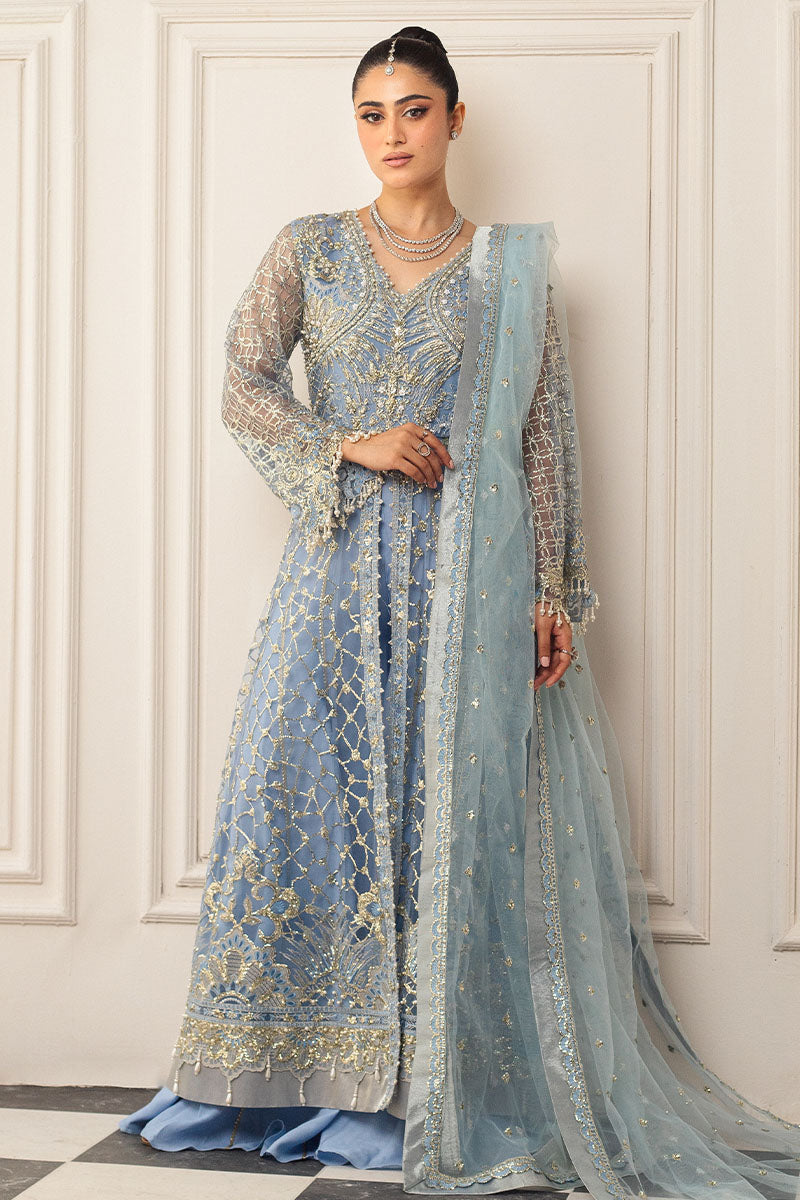 Mushq | Hemline Aura Debut Wedding Formals | PERIWINKLE - Wedding Dress - Maria Faisal