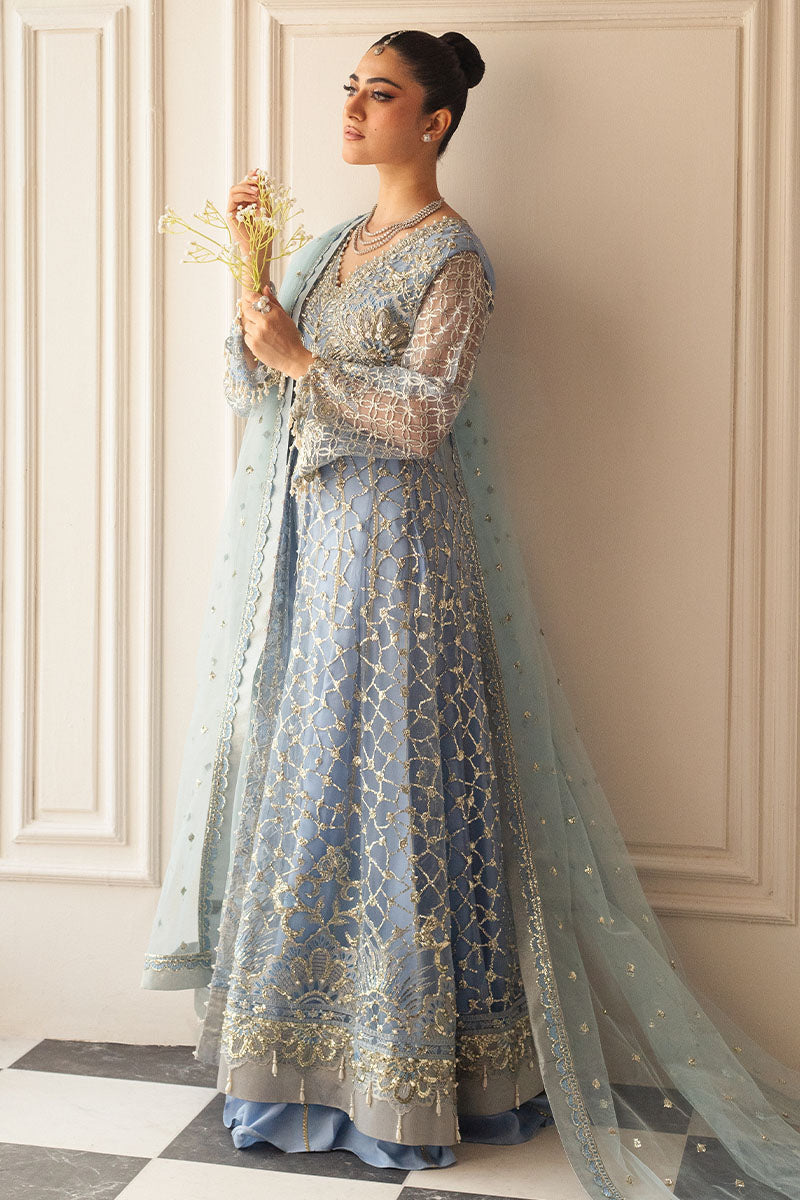 Mushq | Hemline Aura Debut Wedding Formals | PERIWINKLE - Wedding Dress - Maria Faisal