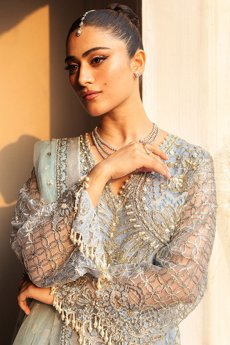 Mushq | Hemline Aura Debut Wedding Formals | PERIWINKLE - Wedding Dress - Maria Faisal