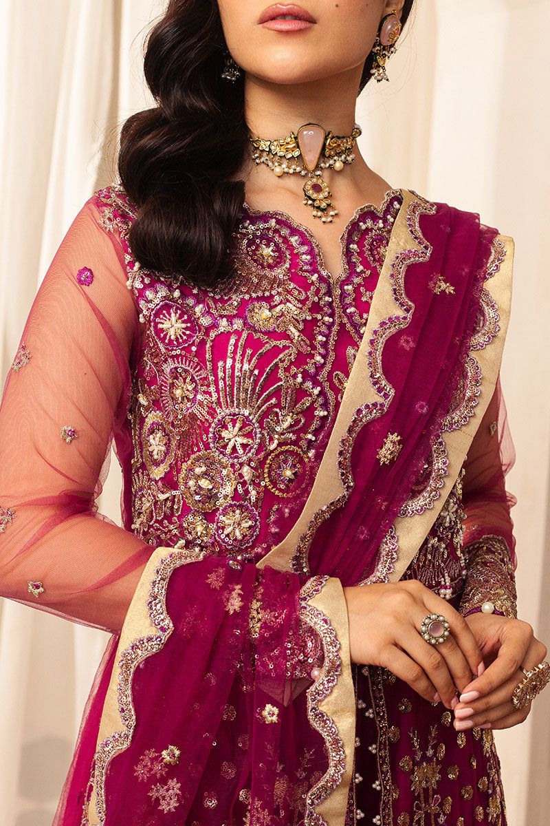 Mushq | Hemline Aura Debut Wedding Formals | FUCHSIA - Wedding Dress - Maria Faisal