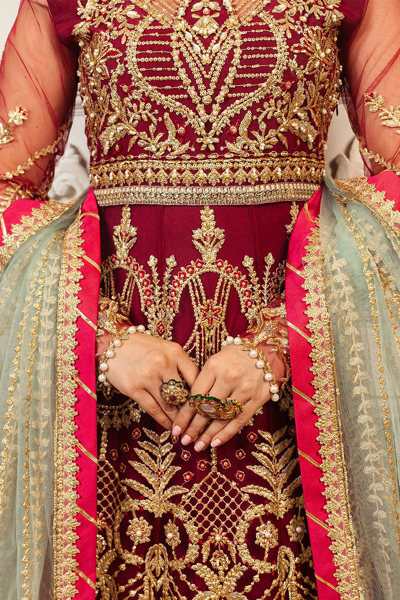 Mushq | Hemline Aura Debut Wedding Formals | SCARLET - Wedding Dress - Maria Faisal