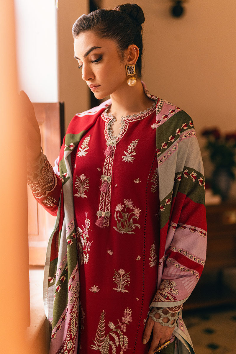 Mushq | Symphony Karandi Collection | VELVET ROSE - Designer Dress with Intricate embroidery and embellishments. Shop elegent wedding dress at Maria Faisal.