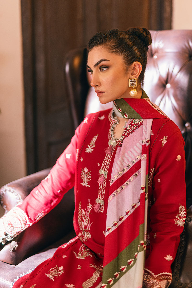 Mushq | Symphony Karandi Collection | VELVET ROSE - Designer Dress with Intricate embroidery and embellishments. Shop elegent wedding dress at Maria Faisal.
