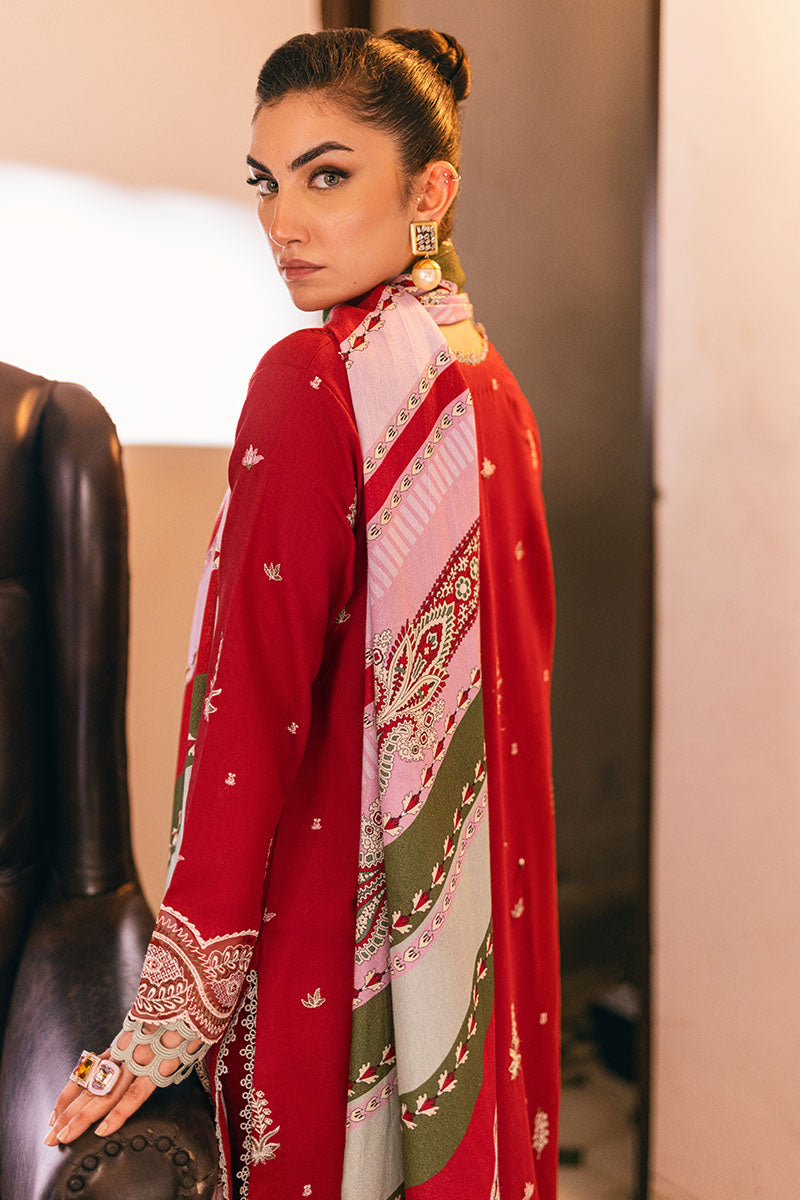 Mushq | Symphony Karandi Collection | VELVET ROSE - Designer Dress with Intricate embroidery and embellishments. Shop elegent wedding dress at Maria Faisal.