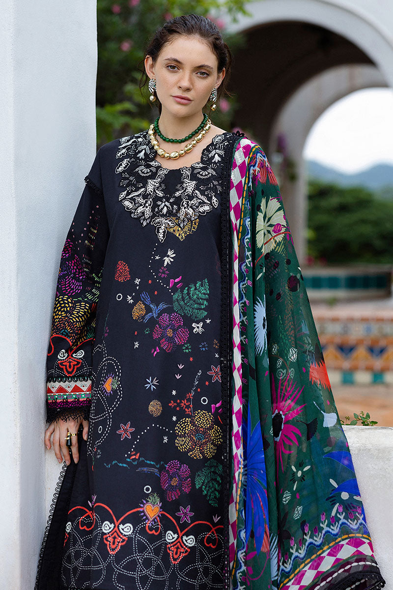 Mushq | Mirasol Printed Cambric | Medi Noche - Ladies Clothes - Maria Faisal