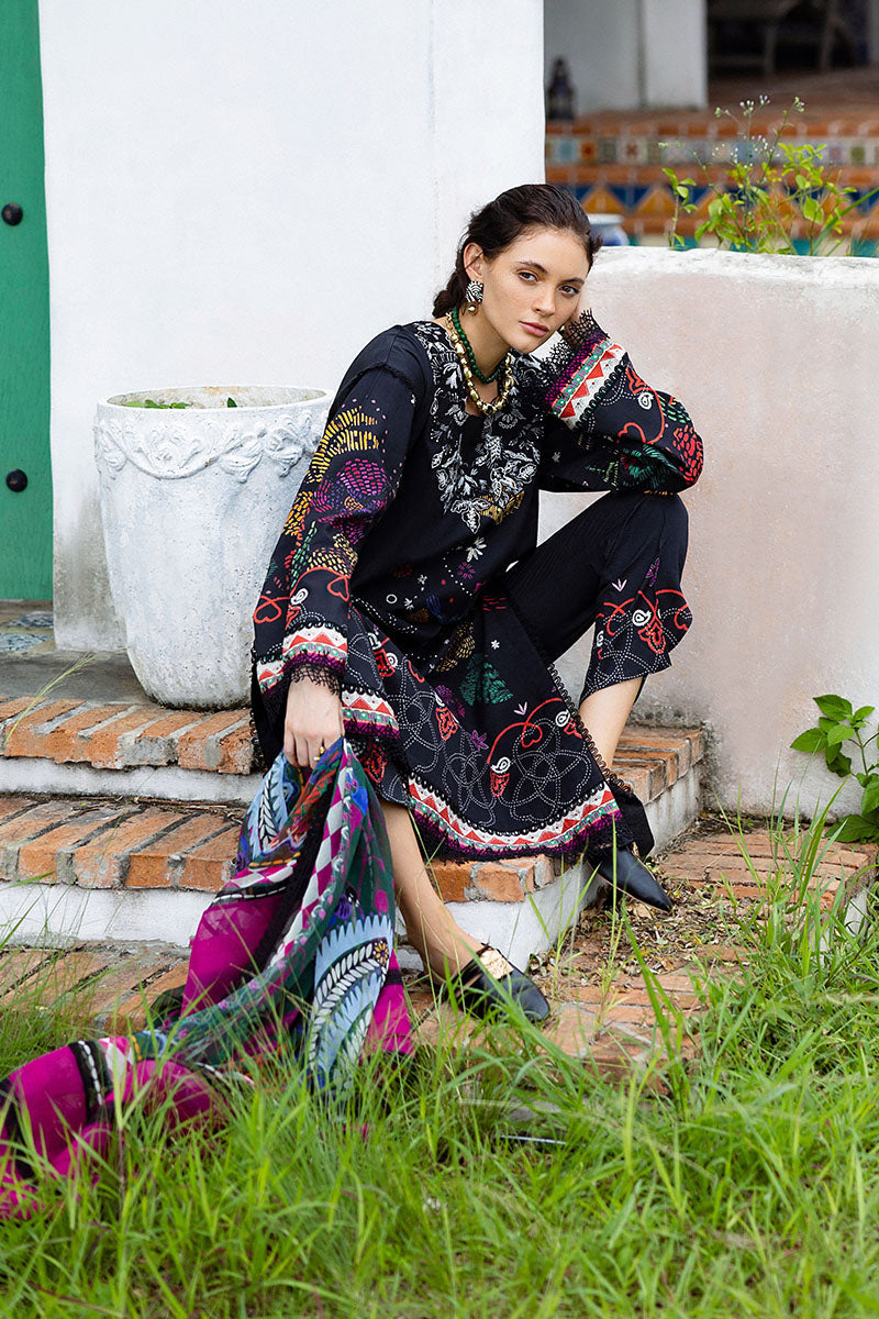 Mushq | Mirasol Printed Cambric | Medi Noche - Ladies Clothes - Maria Faisal