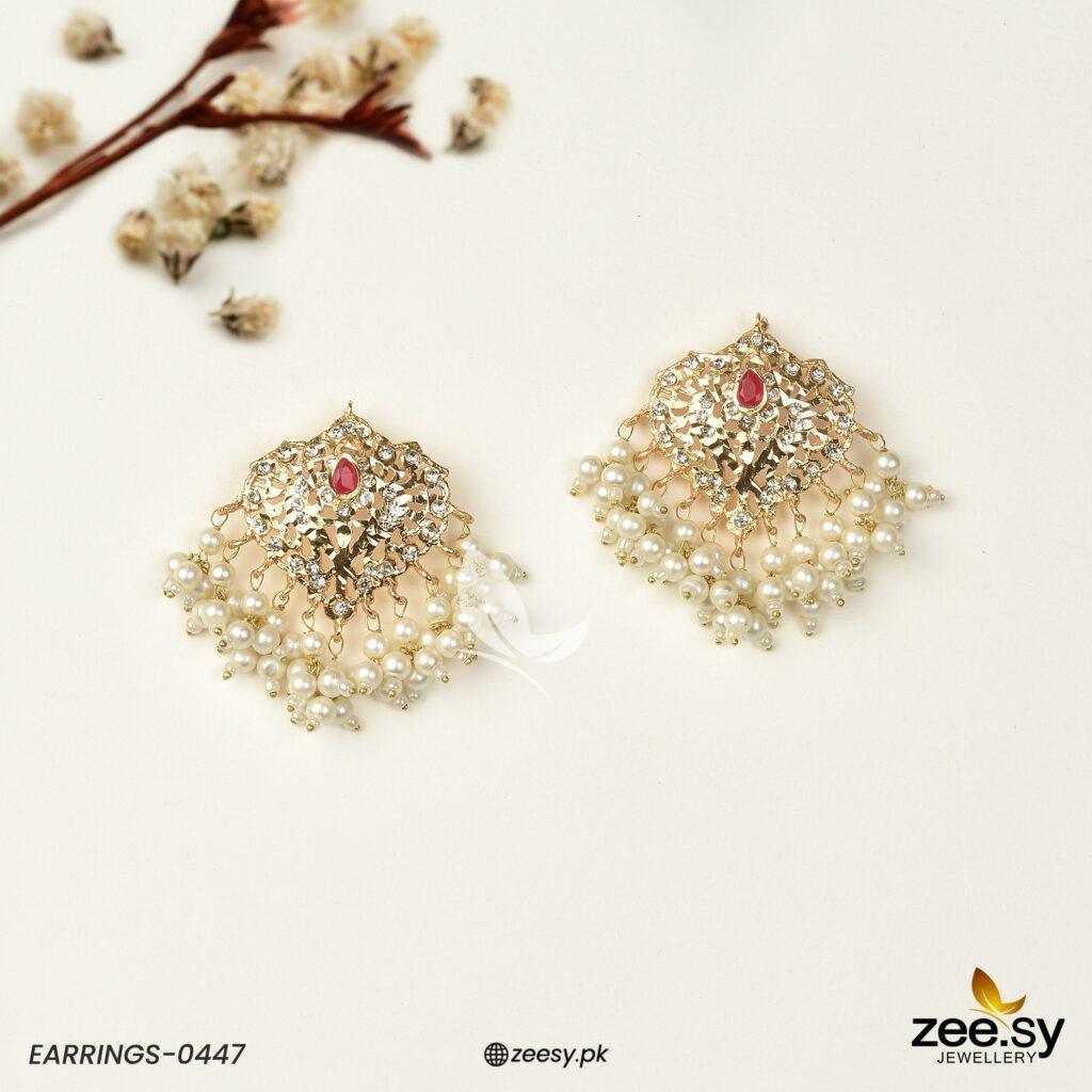 Hyderabadi Earrings-0447 - Earrings 