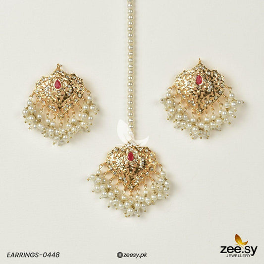 Hyderabadi Earrings-0448 - Earrings 