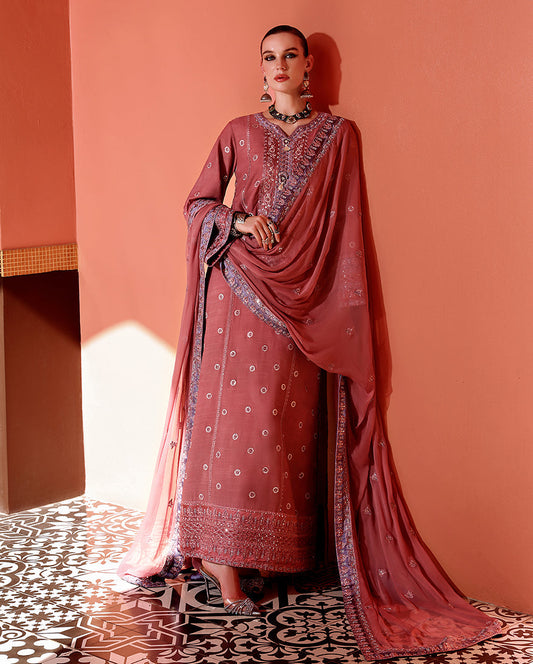 Mushq | Nuvera Raw Silk 26 | Hermione - Luxury Dress - available at Maria Faisal in UK and USA.