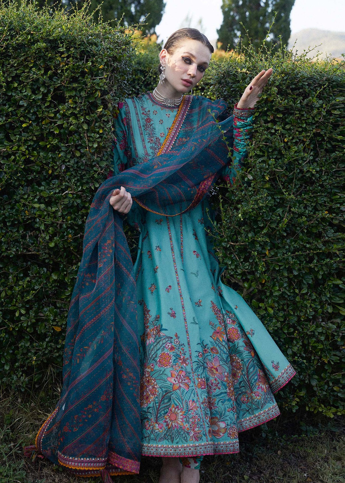 Hussain Rehar | Zaiba-Eid Lawn Collection24 | Jheel - Waniyas