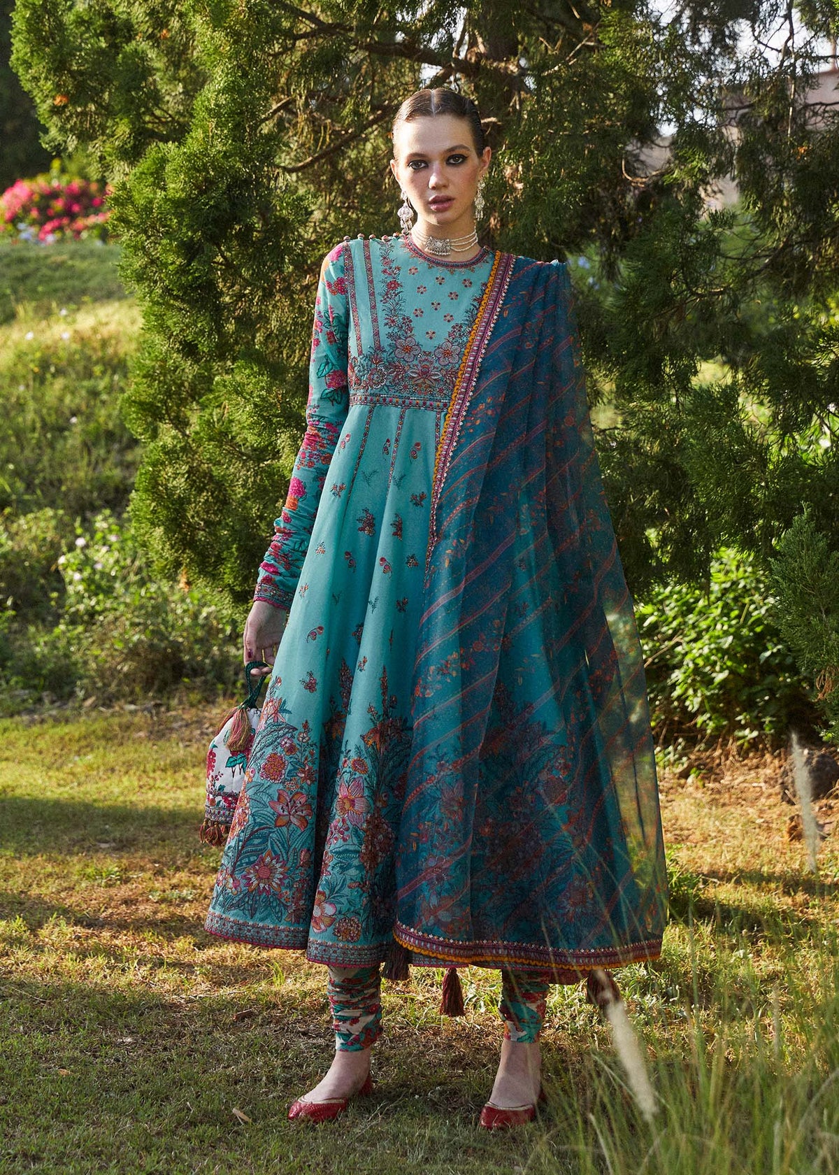 Hussain Rehar | Zaiba-Eid Lawn Collection24 | Jheel - Waniyas