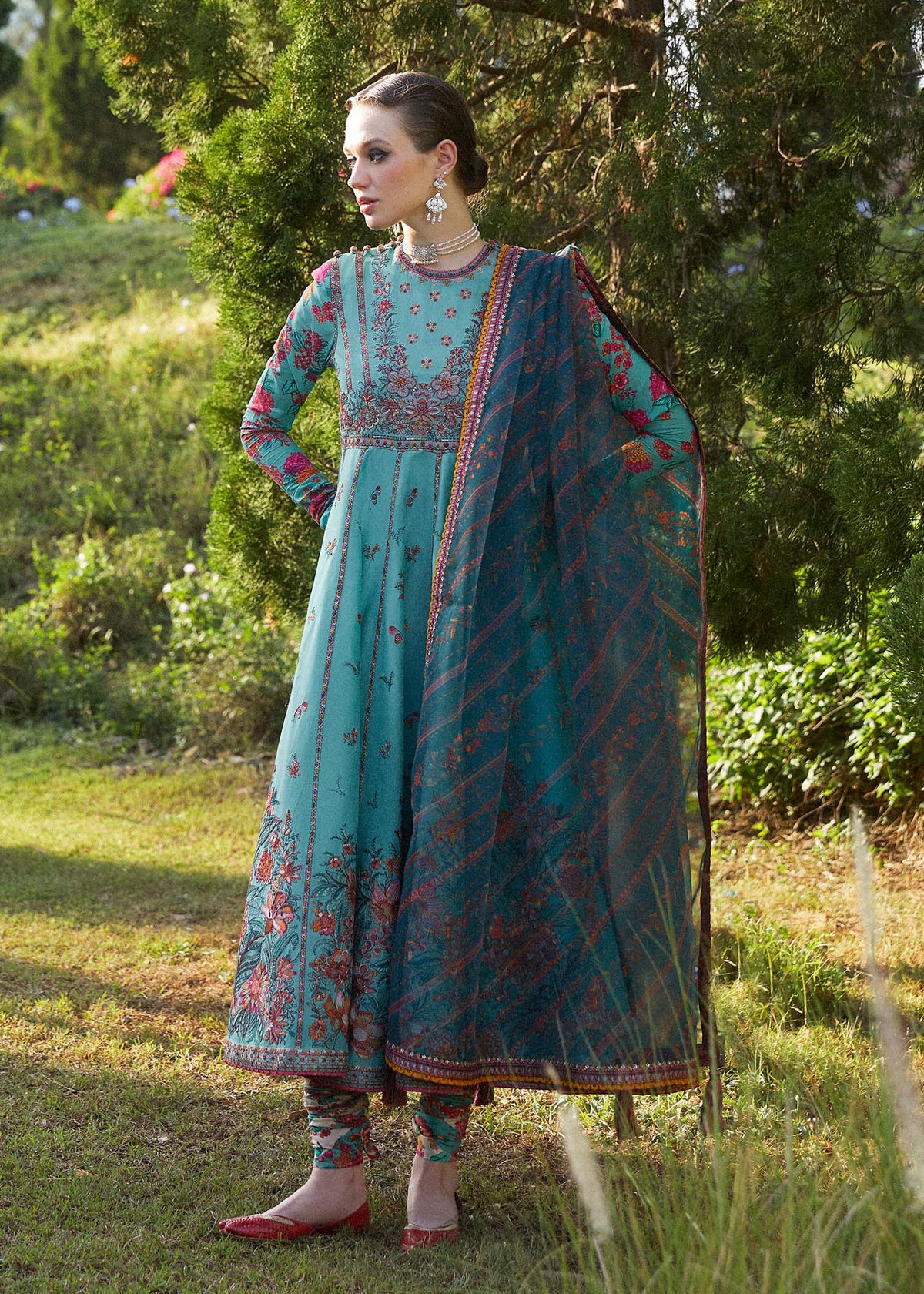 Hussain Rehar | Zaiba-Eid Lawn Collection24 | Jheel - Waniyas