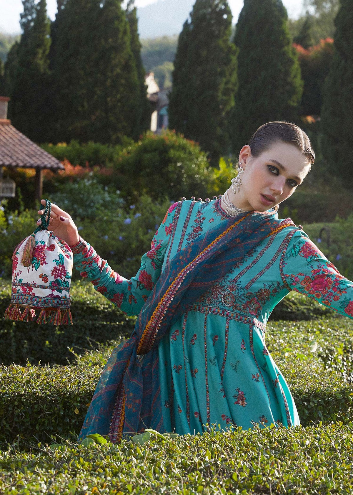 Hussain Rehar | Zaiba-Eid Lawn Collection24 | Jheel - Waniyas