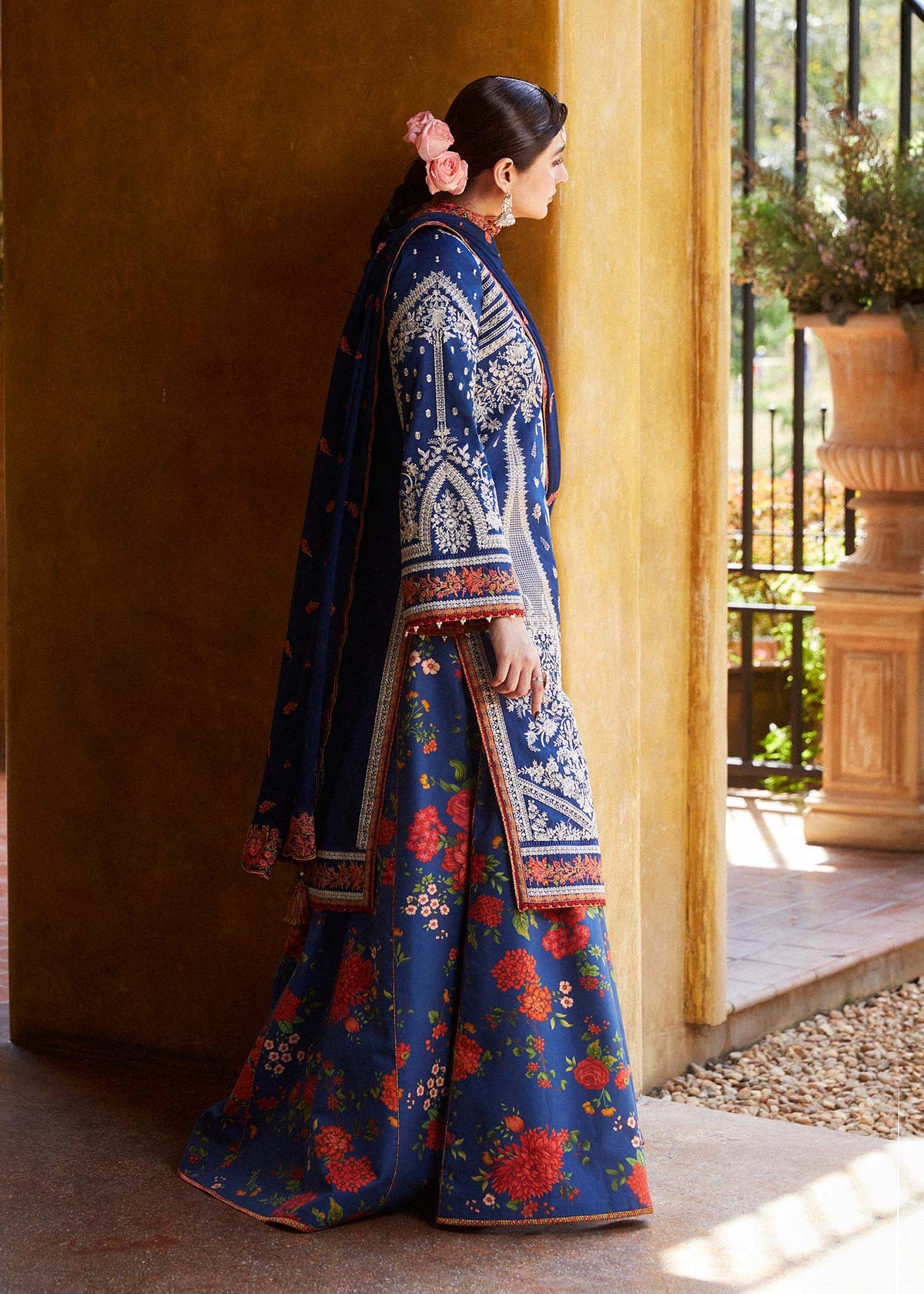Hussain Rehar | Zaiba-Eid Lawn Collection24 | Neelofar - Waniyas