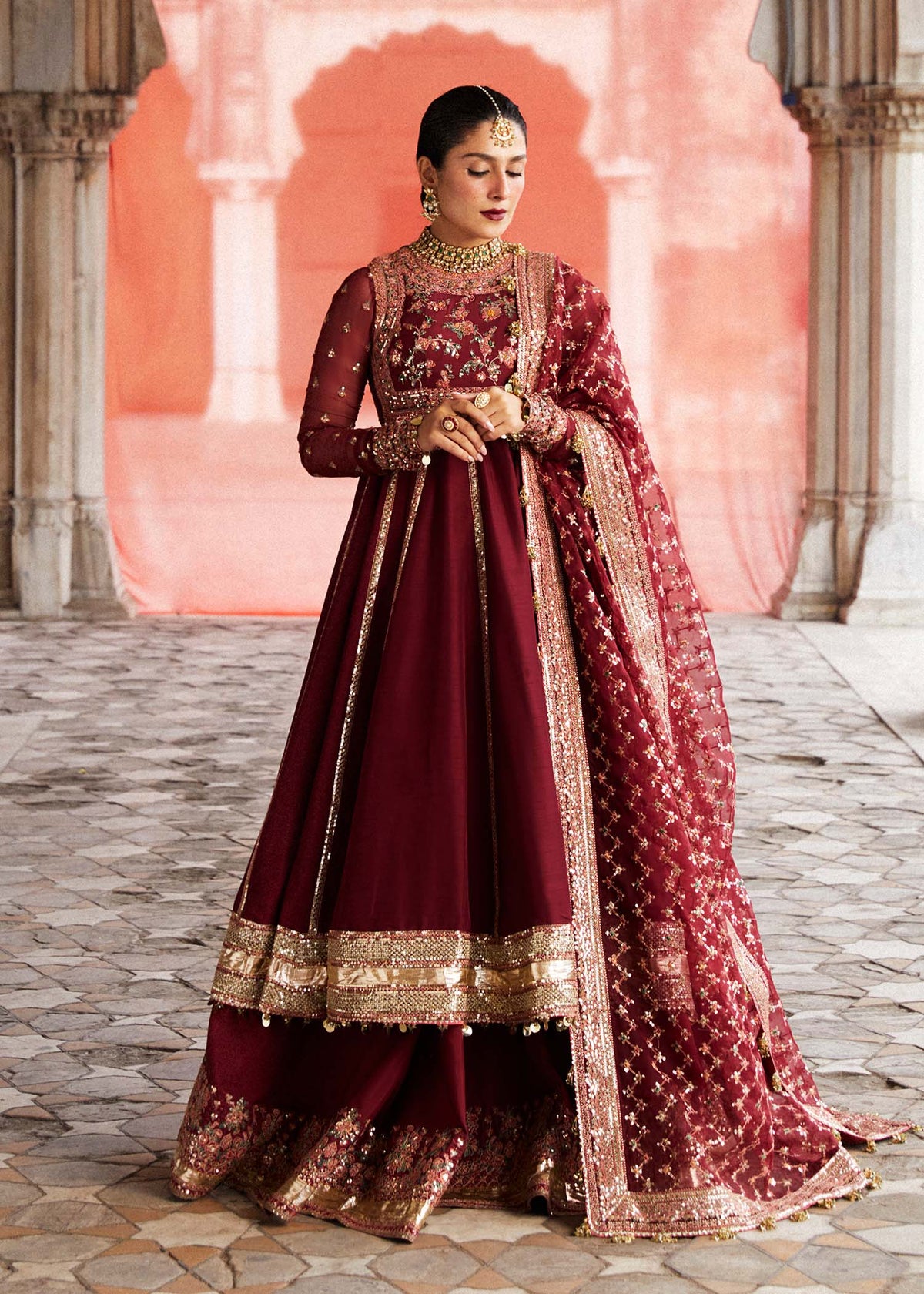 Hussain Rehar | Luxury Festive FW/24 | Kalak - Wedding Dress - Maria Faisal