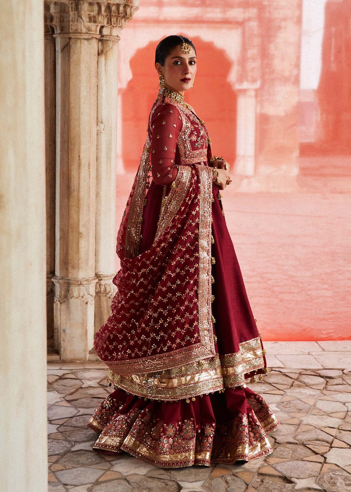 Hussain Rehar | Luxury Festive FW/24 | Kalak - Wedding Dress - Maria Faisal