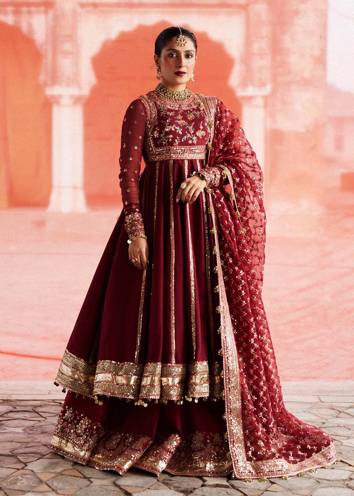 Hussain Rehar | Luxury Festive FW/24 | Kalak - Wedding Dress - Maria Faisal