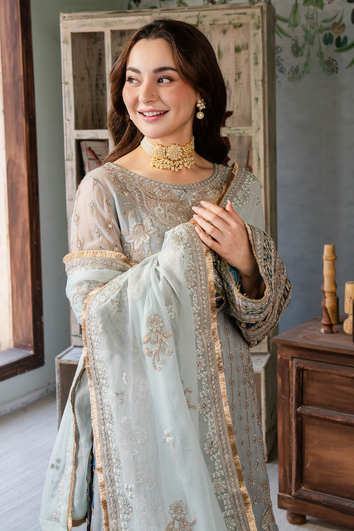 Imrozia Premium | Naina Chiffon | I-190 Rumman - Ladies Clothes - Maria Faisal