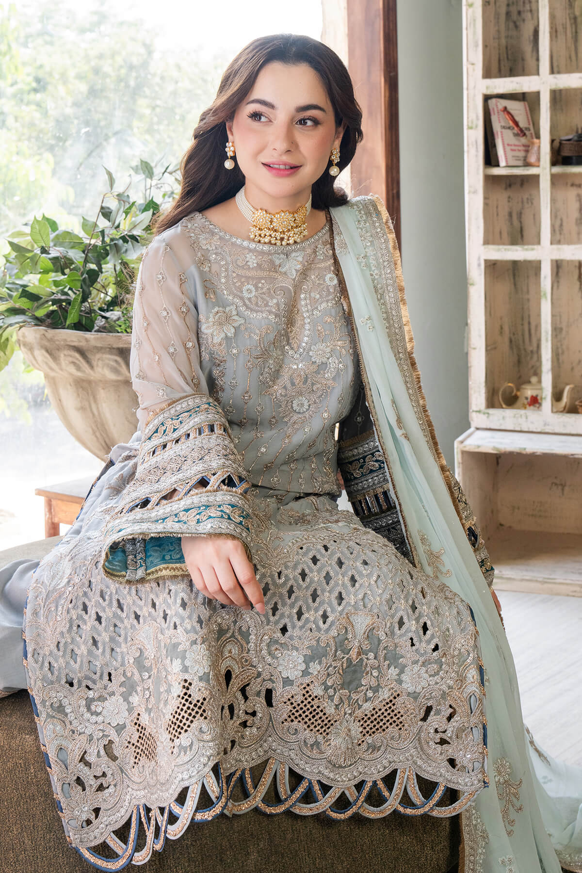 Imrozia Premium | Naina Chiffon | I-190 Rumman - Ladies Clothes - Maria Faisal