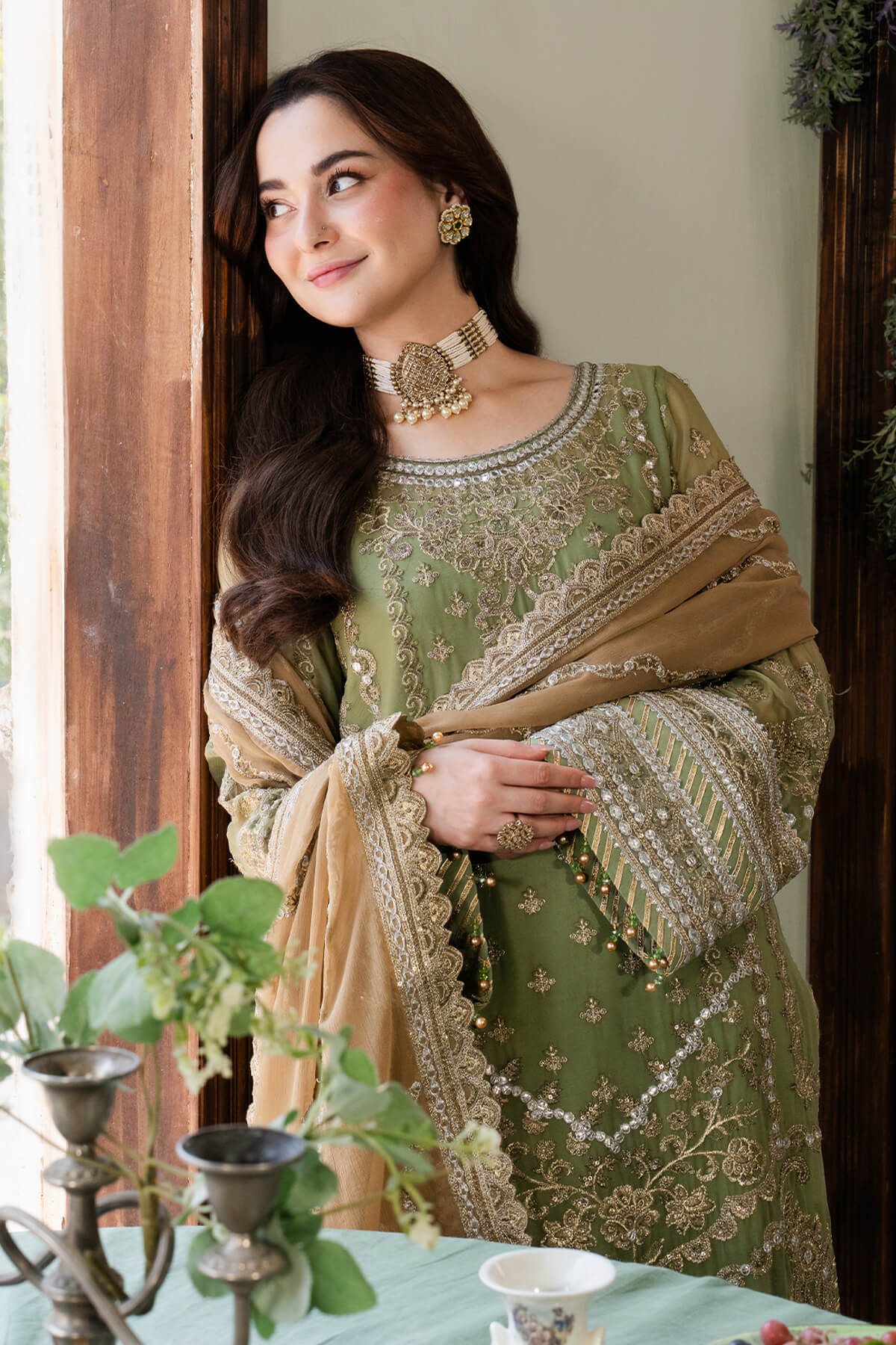 Imrozia Premium | Naina Chiffon | I-191 Aabia - Ladies Clothes - Maria Faisal
