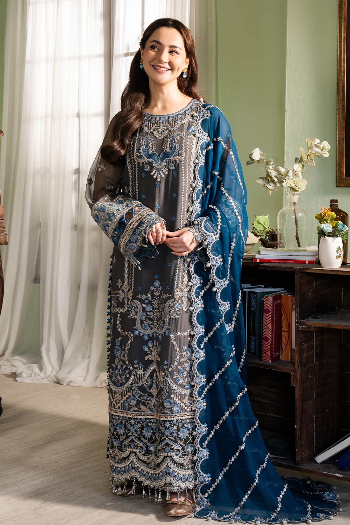 Imrozia Premium | Naina Chiffon | I-192 Nazaha - Ladies Clothes - Maria Faisal
