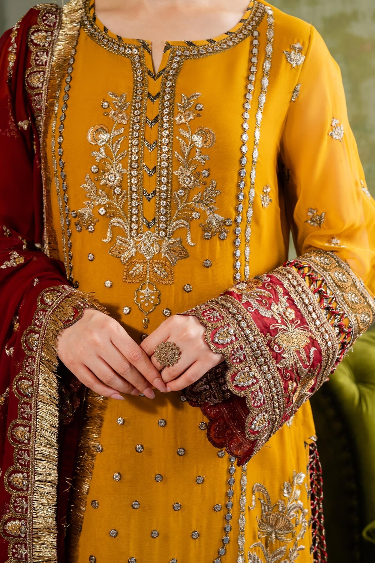 Imrozia Premium | Naina Chiffon | I-196 Naaz - Ladies Clothes - Maria Faisal