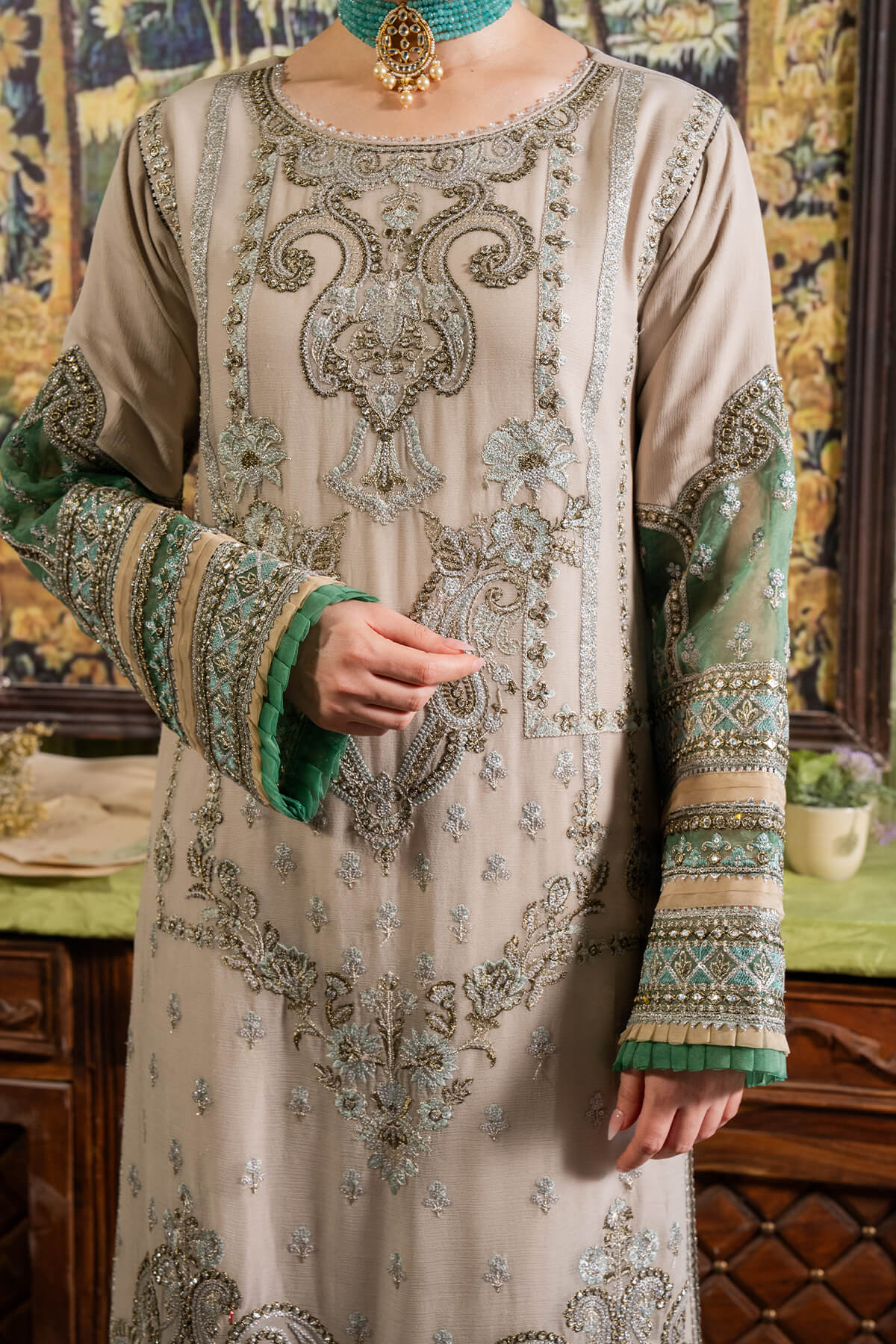 Imrozia Premium | Naina Chiffon | I-198 Beena - Ladies Clothes - Maria Faisal