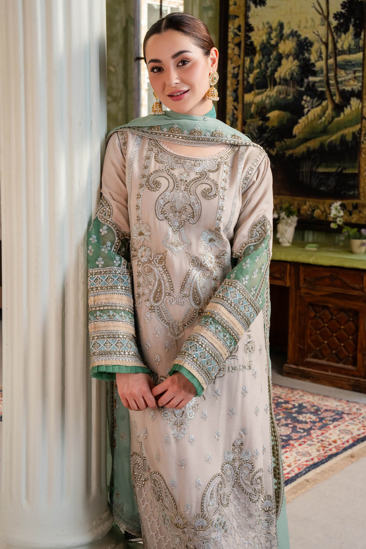 Imrozia Premium | Naina Chiffon | I-198 Beena - Ladies Clothes - Maria Faisal